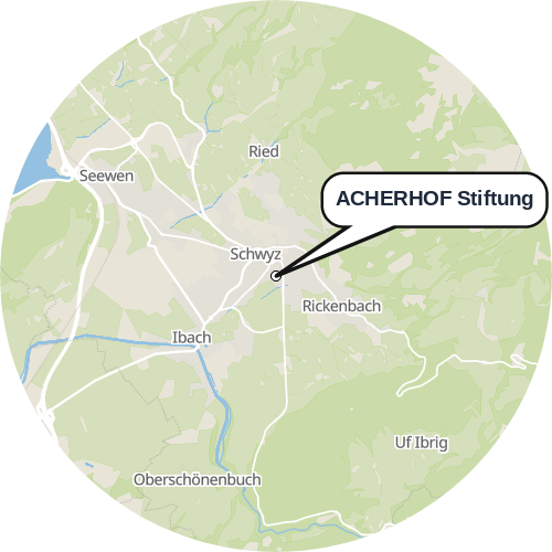 Kartenausschnitt für die Firma ACHERHOF Stiftung