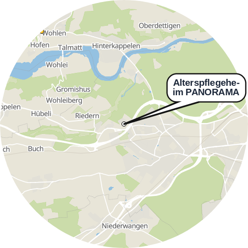 Kartenausschnitt für die Firma Alterspflegeheim PANORAMA