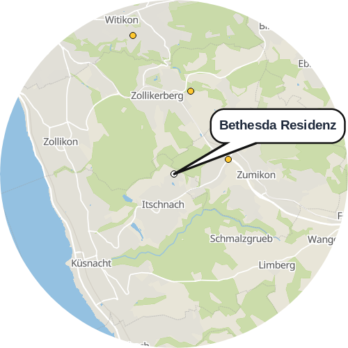 Kartenausschnitt für die Firma Bethesda Residenz