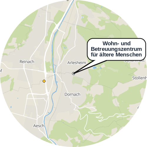 Kartenausschnitt für die Firma Wohn- und Betreuungszentrum für ältere Menschen
