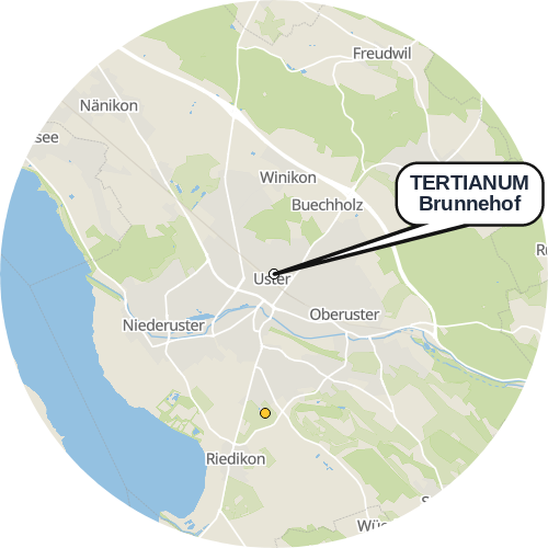 Kartenausschnitt für die Firma TERTIANUM Brunnehof