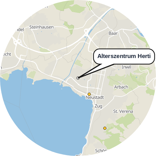 Kartenausschnitt für die Firma Alterszentrum Herti