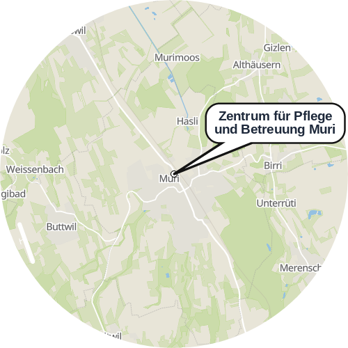 Kartenausschnitt für die Firma Zentrum für Pflege und Betreuung Muri