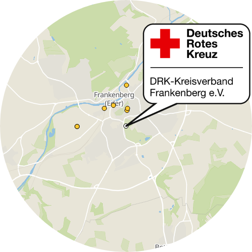 Kartenausschnitt für die Firma DRK-Seniorenzentrum Frankenberg