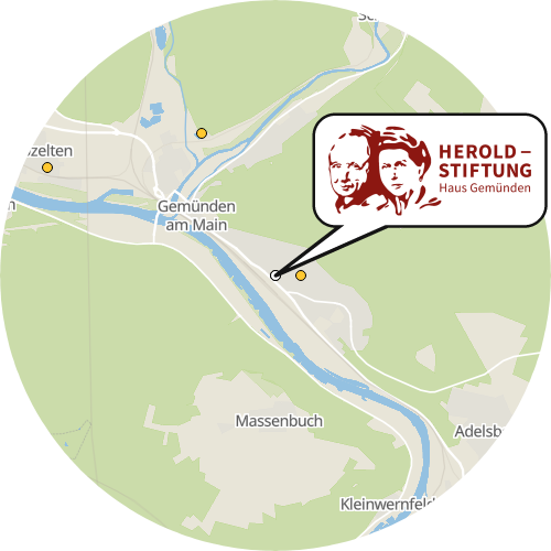 Kartenausschnitt für die Firma Herold-Stiftung - Haus Gemünden