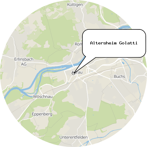 Kartenausschnitt für die Firma Altersheim Golatti